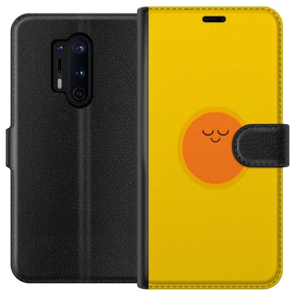Kompatibelt Lommeboketui til OnePlus 8 Pro Sovande solfigur