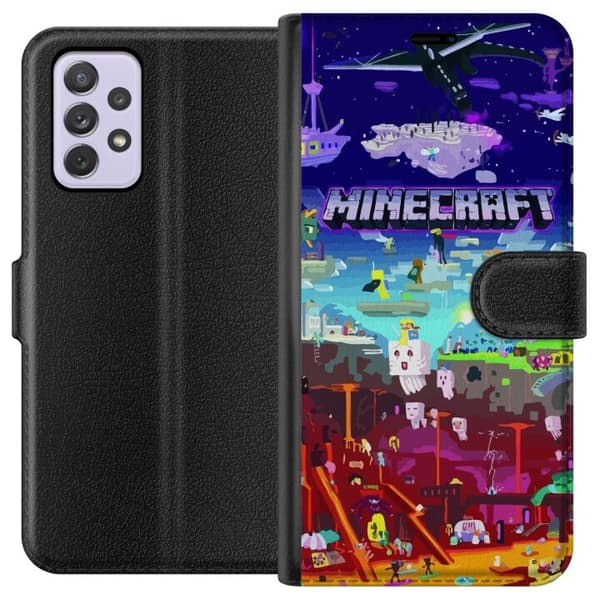 Kompatibelt Plånboksfodral till Samsung Galaxy A52s 5G Minecraft