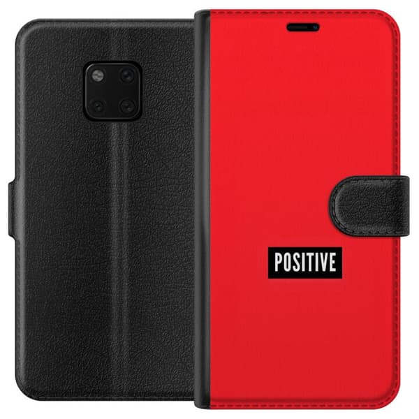 Kompatibel Tegnebogsetui til Huawei Mate 20 Pro Positive text