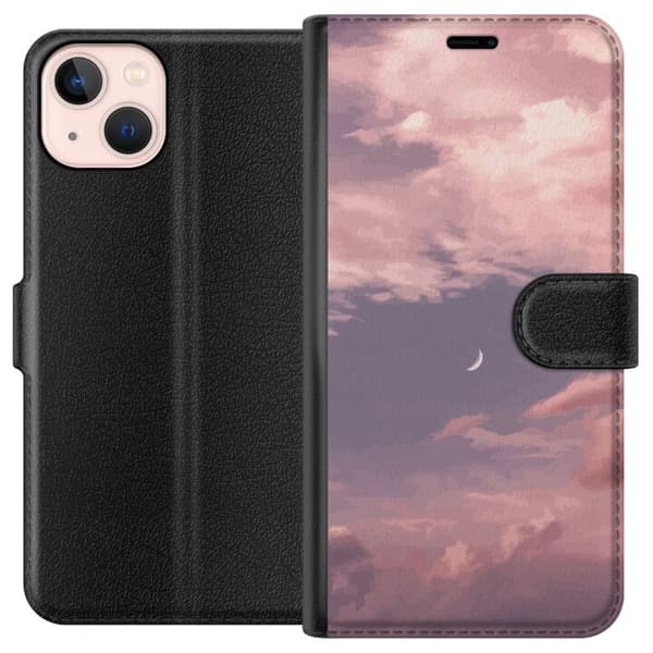 Kompatibelt Plånboksfodral till Apple iPhone 13 mini Rosa himmel