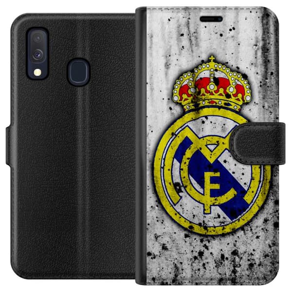 Kompatibelt Plånboksfodral till Samsung Galaxy A40 Real Madrid CF