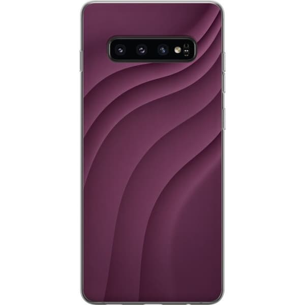 Kompatibelt Mobilskal till Samsung Galaxy S10 Plum Motion