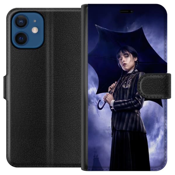 Kompatibelt Lommeboketui til Apple iPhone 12 Wednesday Addams