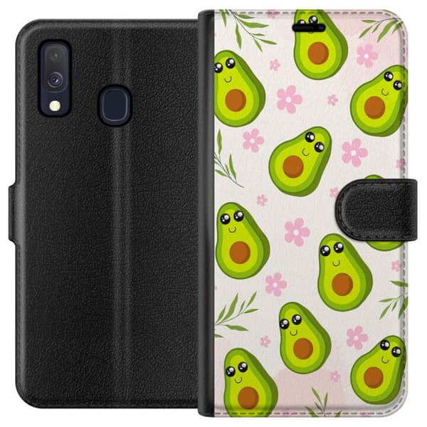 Kompatibelt Plånboksfodral till Samsung Galaxy A40 Avokado