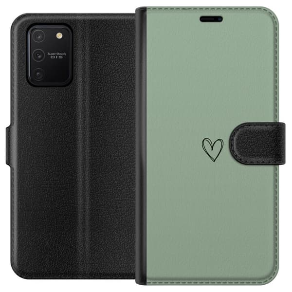Kompatibelt Lommeboketui til Samsung Galaxy S10 Lite Hjerte