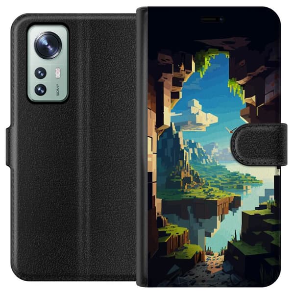 Kompatibel Tegnebogsetui til Xiaomi 12 Minecraft