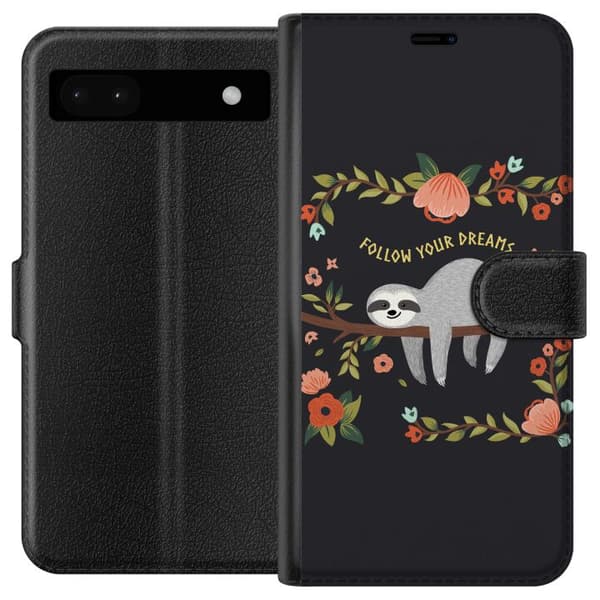 Kompatibelt Plånboksfodral till Google Pixel 6a Sloth of wisdom