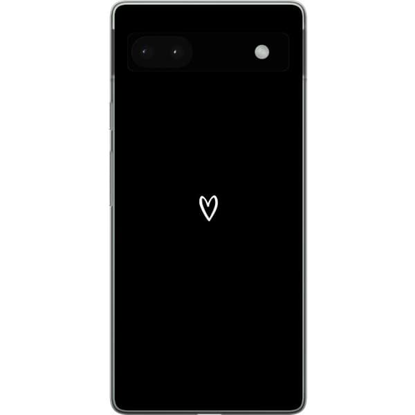Kompatibelt Mobilskal till Google Pixel 6a Svart Hjärta
