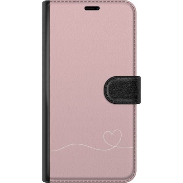 Kompatibelt Lommeboketui til Google Pixel 9 Pro Rosa Hjärna Design