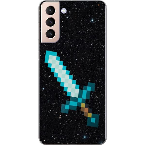 Kompatibelt Mobildeksel til Samsung Galaxy S21 Minecraft Sverd