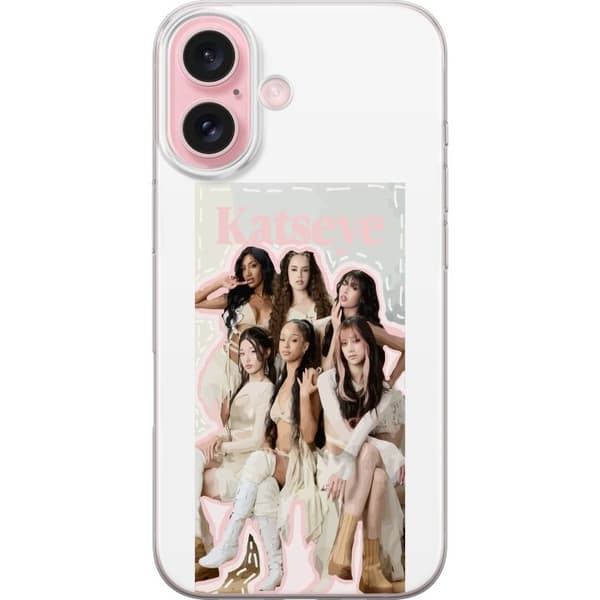 Kompatibel Mobilcover til Apple iPhone 16 KATSEYE elegant grupporträtt