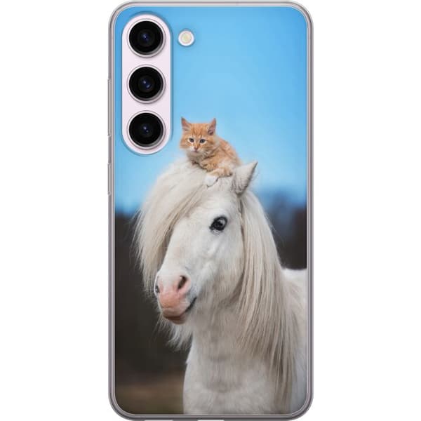 Kompatibel Mobilcover til Samsung Galaxy S23 Hest & Kat