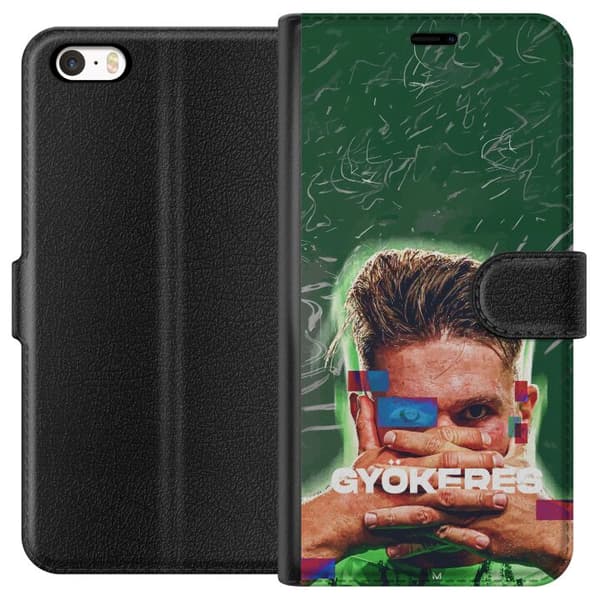 Kompatibel Tegnebogsetui til Apple iPhone 5 Viktor Gyökeres grön energi