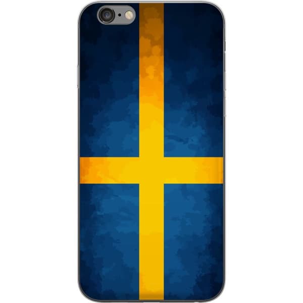 Yhteensopiva Puhelinkuori Apple iPhone 6 Plus Svenska flaggan