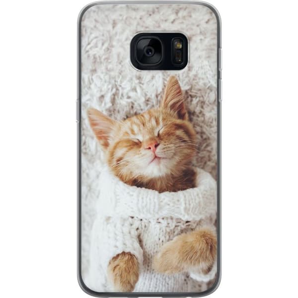 Kompatibelt Mobildeksel til Samsung Galaxy S7 Katt