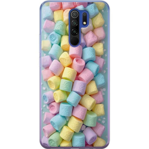 Kompatibelt Mobildeksel til Xiaomi Redmi 9 Søt godisdesign med marshmallows