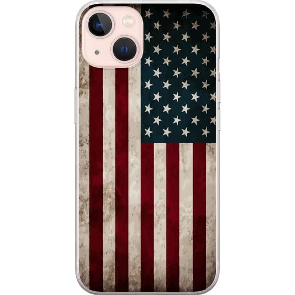 Kompatibelt Mobildeksel til Apple iPhone 13 USA Flagg