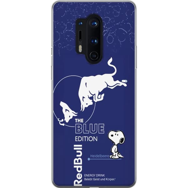 Kompatibelt Mobildeksel til OnePlus 8 Pro Moderne energidrikkedesign i blått