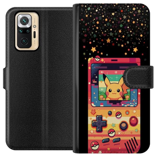 Kompatibelt Plånboksfodral till Xiaomi Redmi Note 10 Pro Retro spelkonsol med klassisk spelkänsla