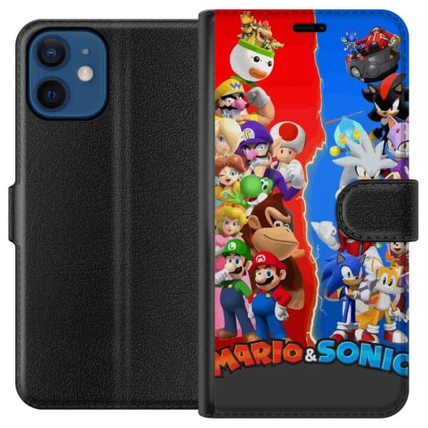 Kompatibelt Lommeboketui til Apple iPhone 12 Super Mario