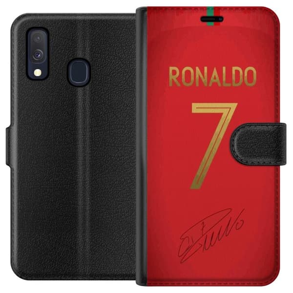 Kompatibelt Plånboksfodral till Samsung Galaxy A40 Ronaldo