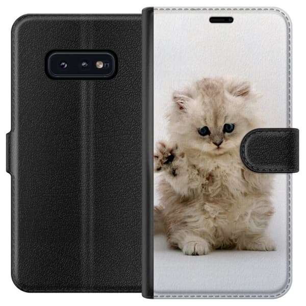 Kompatibelt Lommeboketui til Samsung Galaxy S10e Katt