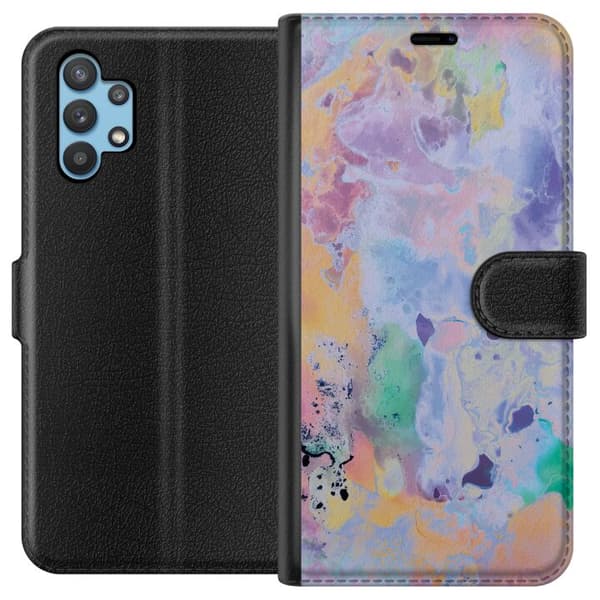 Kompatibelt Plånboksfodral till Samsung Galaxy A32 5G Marmor / Marble