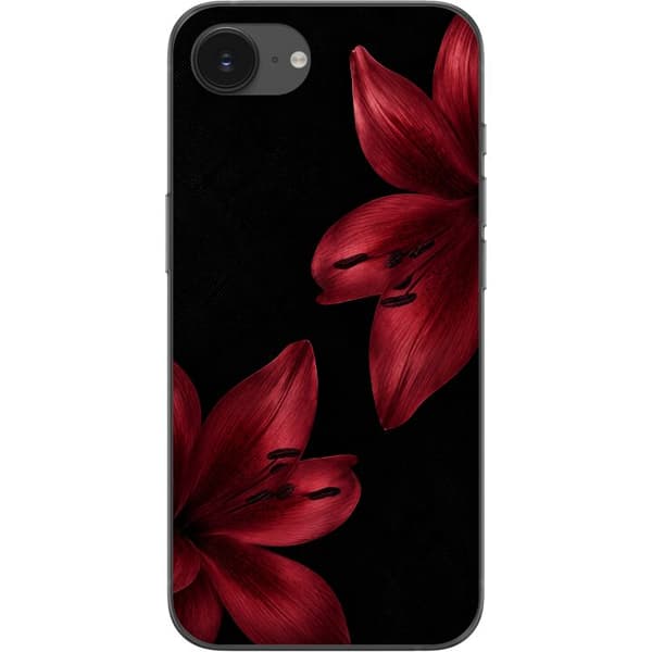 Kompatibelt Mobilskal till Apple iPhone 17e Red Lily Noir