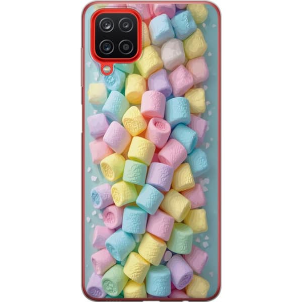 Kompatibelt Mobildeksel til Samsung Galaxy A12 Søt godisdesign med marshmallows