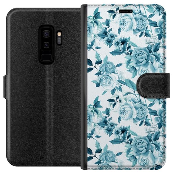 Kompatibelt Lommeboketui til Samsung Galaxy S9+ Blomster