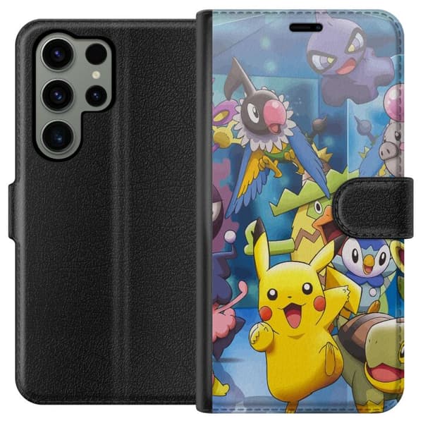 Kompatibel Tegnebogsetui til Samsung Galaxy S23 Ultra Pokemon
