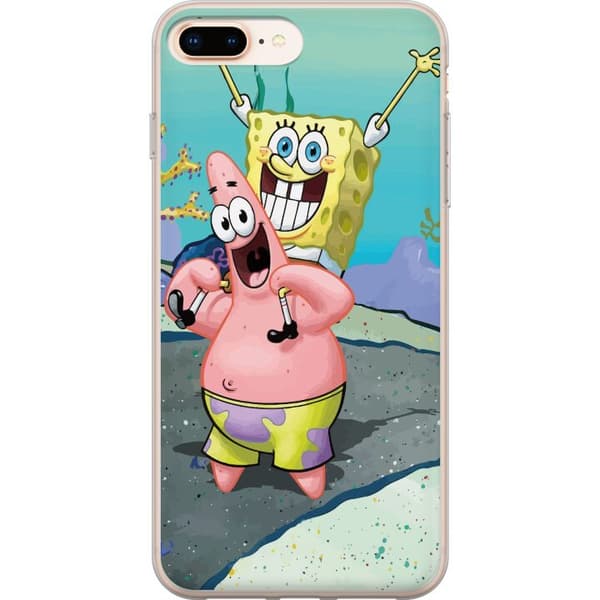 Kompatibel Mobilcover til Apple iPhone 8 Plus SpongeBob Kvadrat