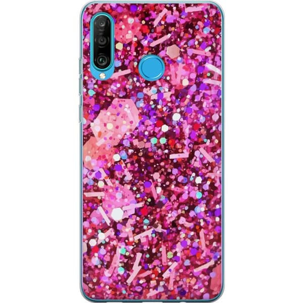 Kompatibelt Mobilskal till Huawei P30 lite Glitter
