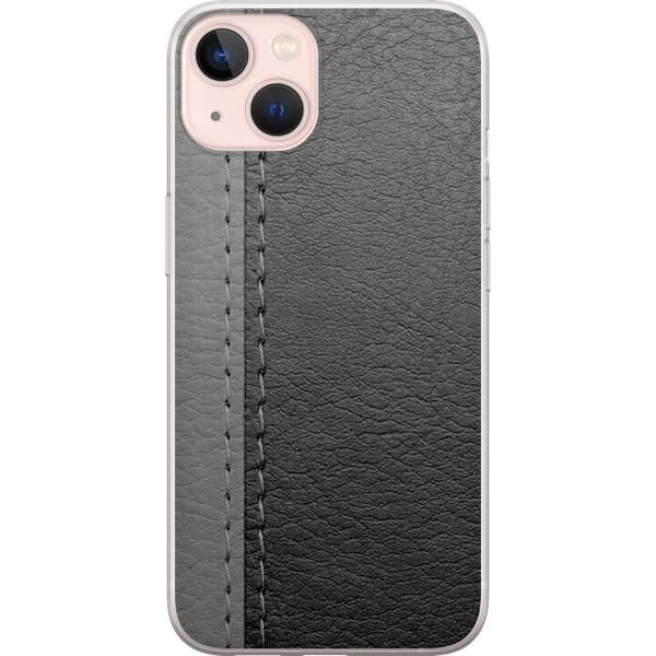 Yhteensopiva Puhelinkuori Apple iPhone 13 Musta & Harmaa Nahka