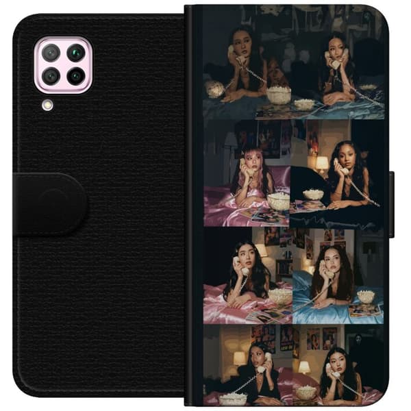 Kompatibel Tegnebogsetui til Huawei P40 lite KATSEYE retro telefoncollage