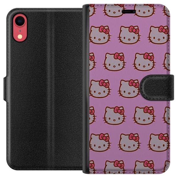 Kompatibelt Lommeboketui til Apple iPhone XR Hello Kitty