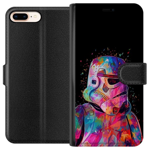 Kompatibelt Lommeboketui til Apple iPhone 8 Plus Star Wars Stormtrooper
