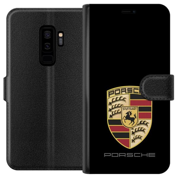 Kompatibelt Plånboksfodral till Samsung Galaxy S9+ Porsche