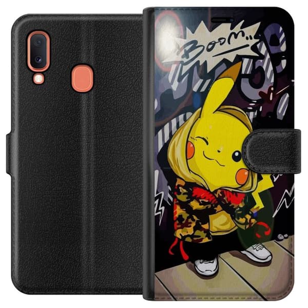 Kompatibelt Lommeboketui til Samsung Galaxy A20e Pikachu