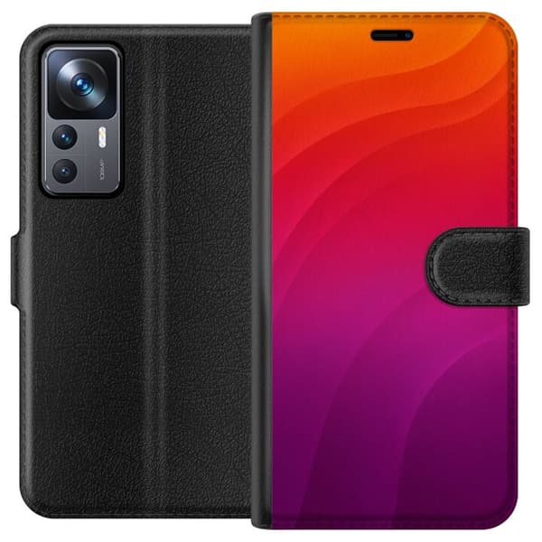 Kompatibel Tegnebogsetui til Xiaomi 12T Pro Sunset Waves