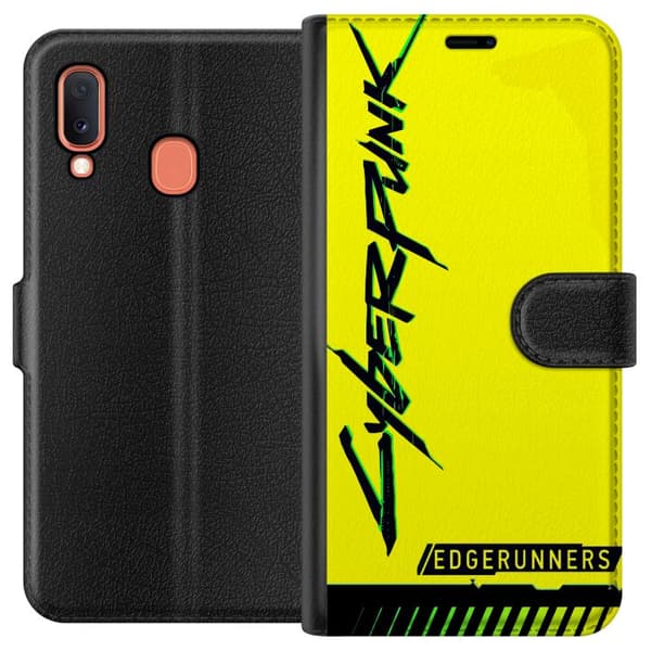 Kompatibelt Lommeboketui til Samsung Galaxy A20e Cyberpunk: Edgerunners