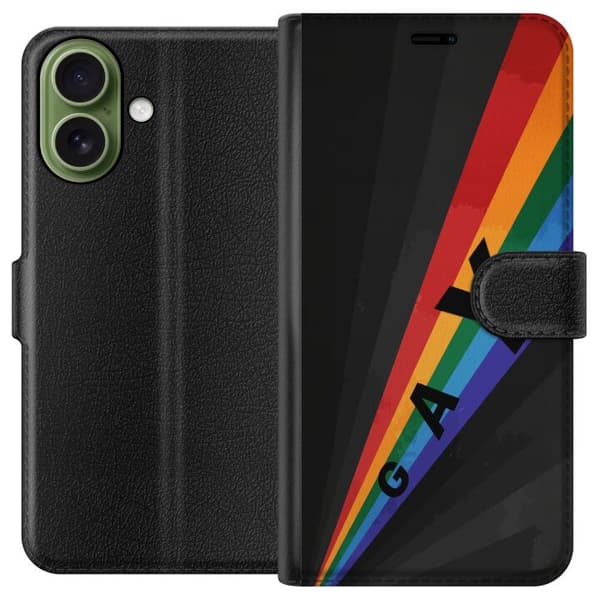 Kompatibelt Lommeboketui til Apple iPhone 17 Gay regnbåge