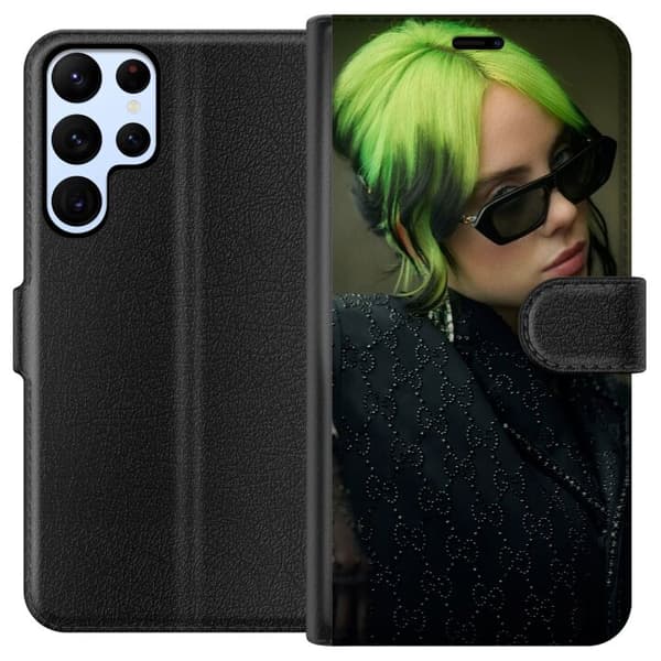 Kompatibel Tegnebogsetui til Samsung Galaxy S22 Ultra 5G Billie Eilish
