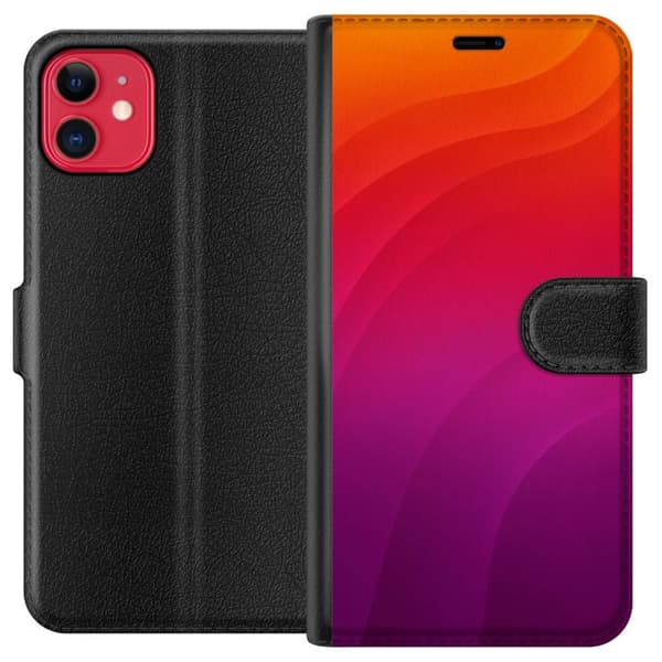 Kompatibel Tegnebogsetui til Apple iPhone 11 Sunset Waves