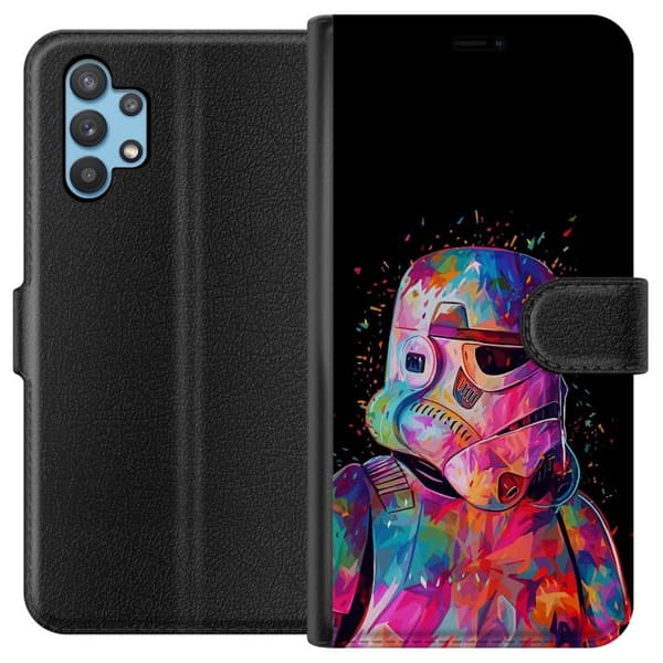 Kompatibelt Plånboksfodral till Samsung Galaxy A32 5G Star Wars Stormtrooper
