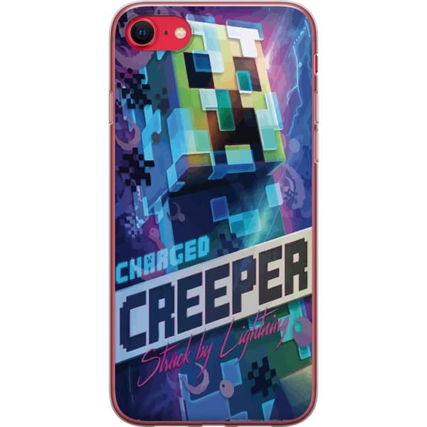 Kompatibelt Mobildeksel til Apple iPhone SE (2022) Minecraft Creeper