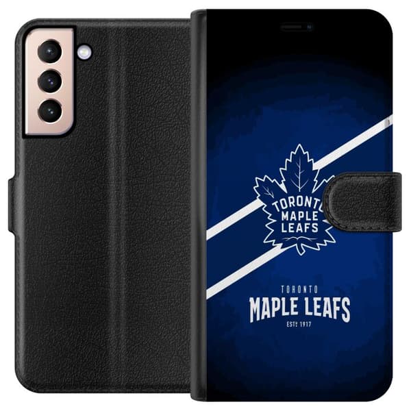 Kompatibelt Lommeboketui til Samsung Galaxy S21 Toronto Maple Leafs (NHL)