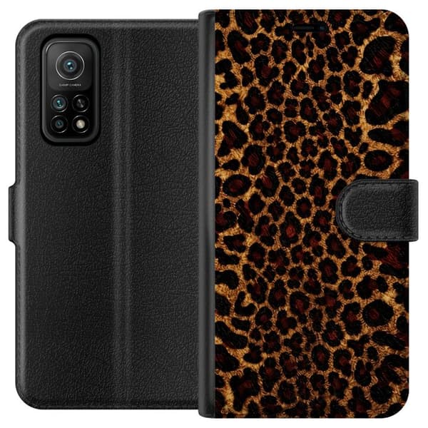 Kompatibelt Plånboksfodral till Xiaomi Mi 10T Pro 5G Leopard Icon