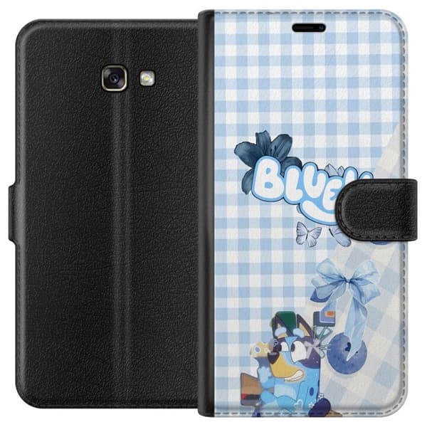 Kompatibel Tegnebogsetui til Samsung Galaxy A3 (2017) Sød Bluey-design i blå pastelstil