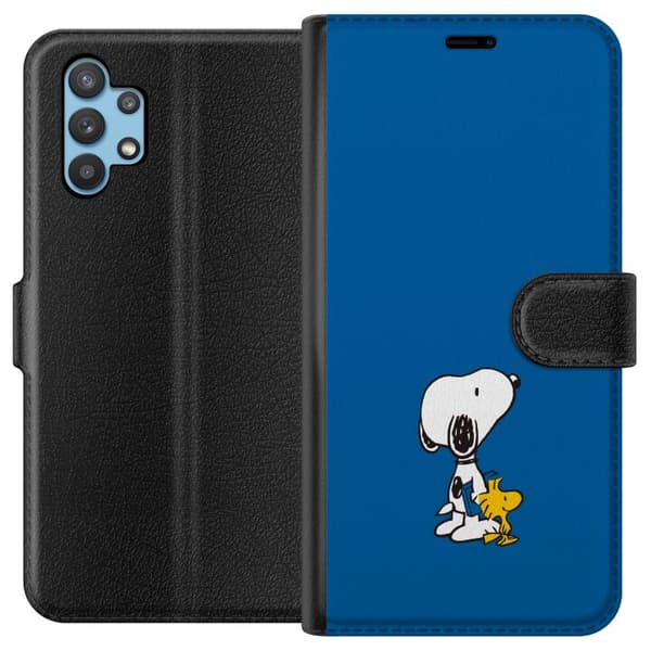 Kompatibelt Plånboksfodral till Samsung Galaxy A32 5G Snobben Snoopy